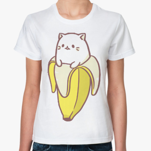 Классическая футболка Кот банан