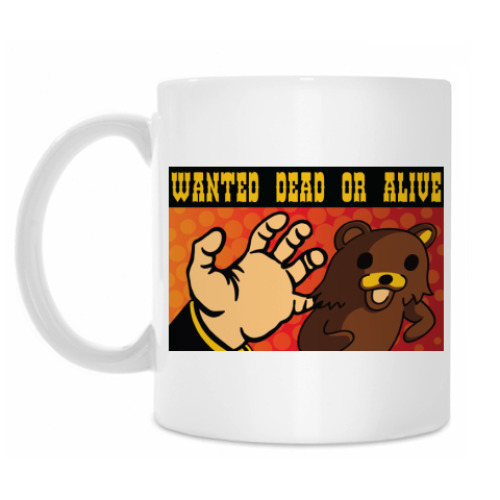 Кружка Pedobear: Wanted Dead or Alive