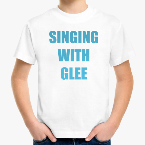 Детская футболка Singing with Glee