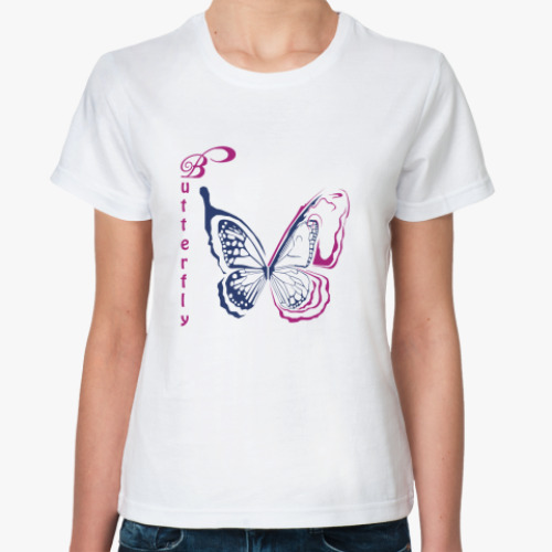 Классическая футболка  Butterfly