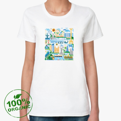 Женская футболка из органик-хлопка  Киев