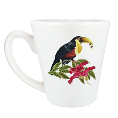 Чашка Латте Тропическая птица