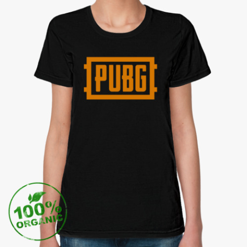 Женская футболка из органик-хлопка PlayerUnknown's Battlegrounds / PUBG (ПУБГ) [1]
