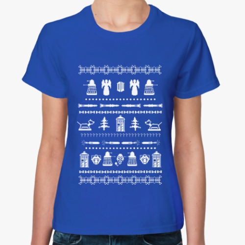 Женская футболка Doctor Who орнамент