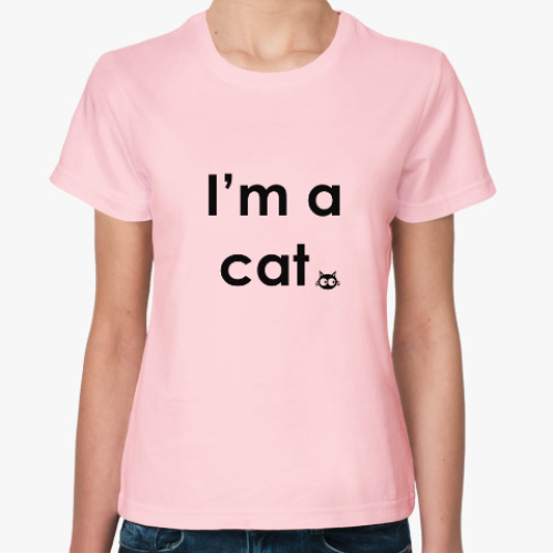 Женская футболка I'm a cat