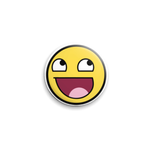 Значок 25мм  fucking awesome! logo