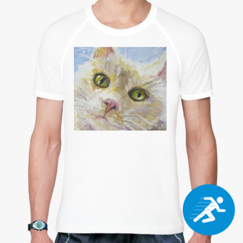 Спортивная футболка Нежный котик