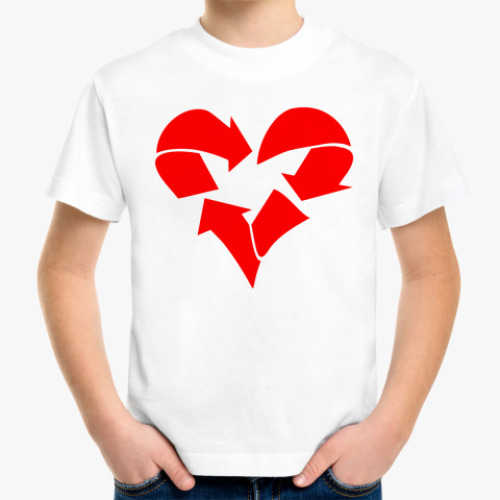 Детская футболка Recycle Heart