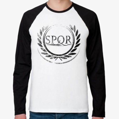 Футболка реглан с длинным рукавом SPQR. Лагерь Юпитера. Герои Олимпа
