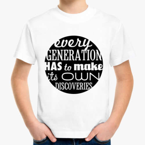Детская футболка 'Discoveries'