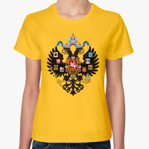 Женская футболка Герб Российской империи 1883