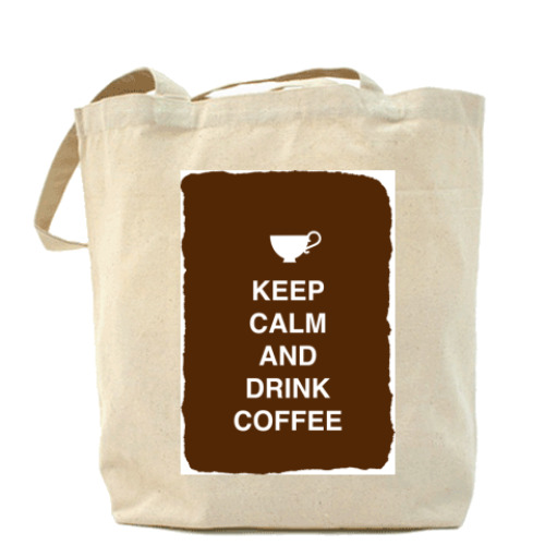 Сумка шоппер Keep calm and drink coffee