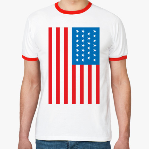 Футболка Ringer-T USA Flag