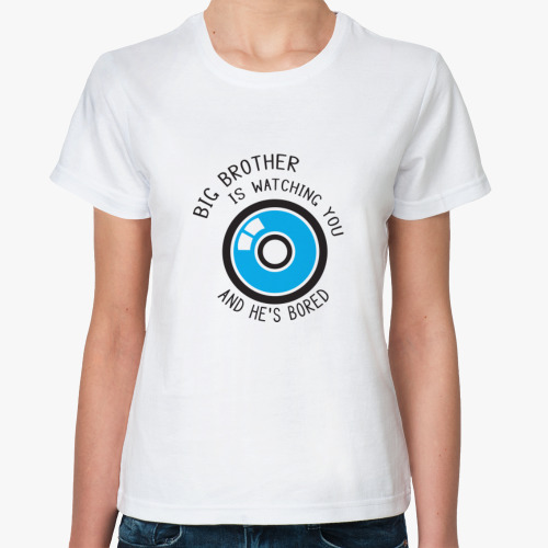 Классическая футболка Big Brother is watching you