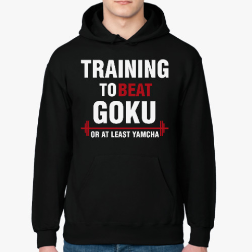Толстовка худи Training to beat Goku