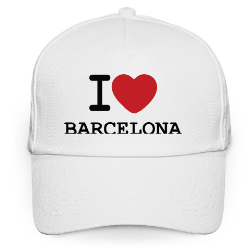 Кепка бейсболка I Love Barcelona