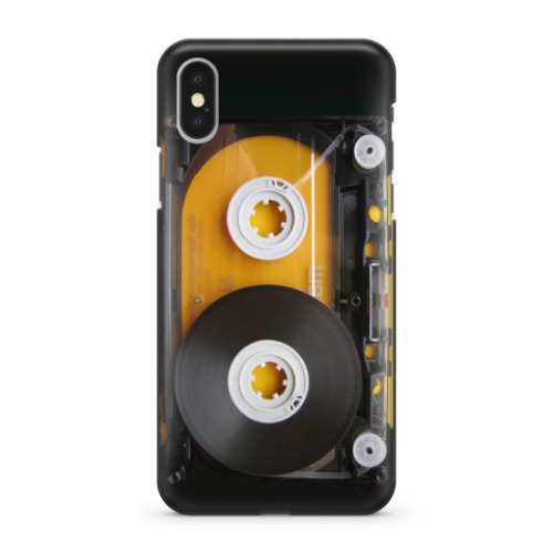 Чехол для iPhone X 'Аудиокассета'
