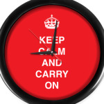 Keep calm and carry one