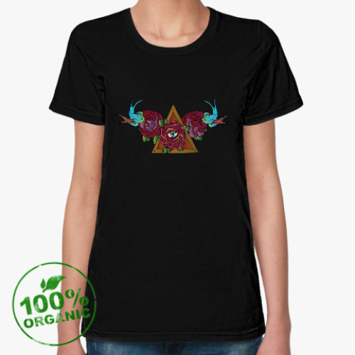 Женская футболка из органик-хлопка Розы