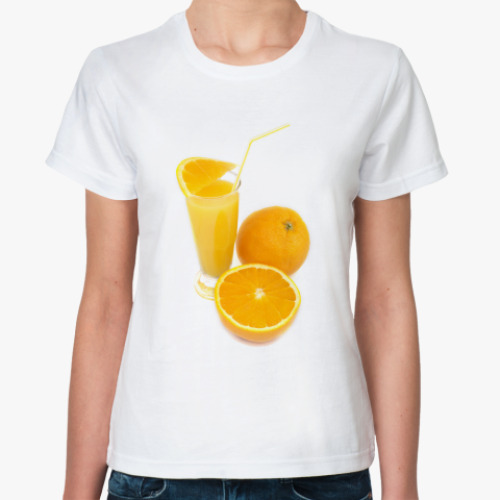Классическая футболка  ''Orange Juice''