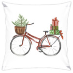 Красный рождественский велосипед