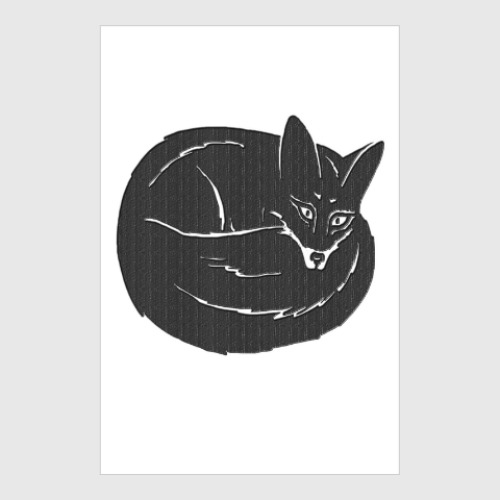 Постер Черная лисичка