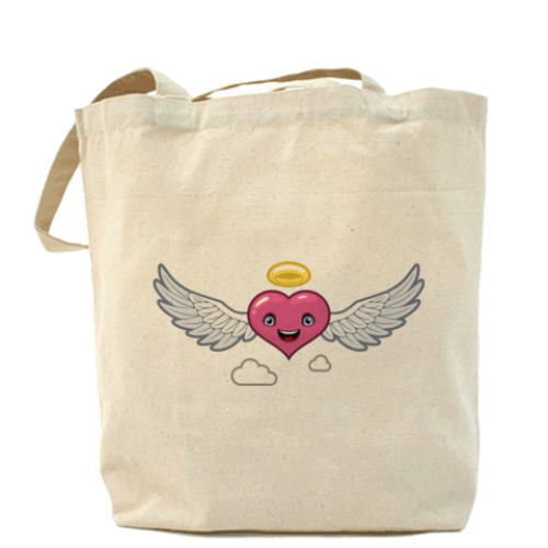 Сумка шоппер сердце-ангел
