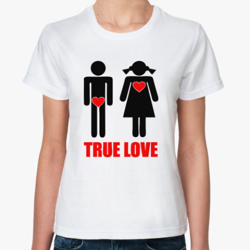Классическая футболка 'True Love'
