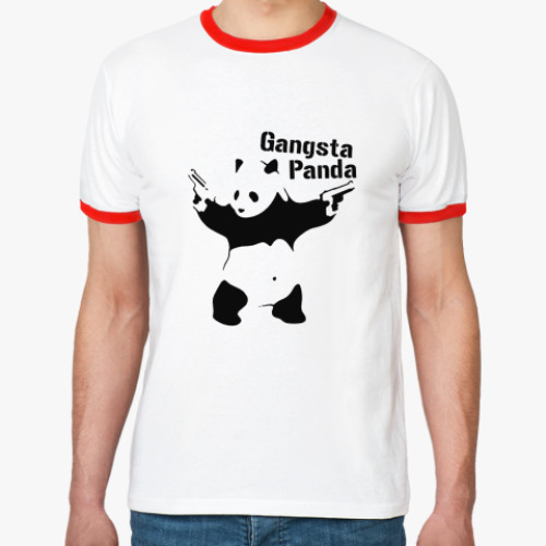 Футболка Ringer-T Gangsta panda