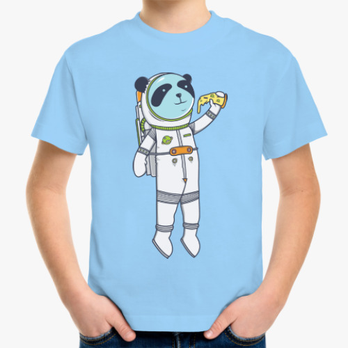 Детская футболка Панда в космосе