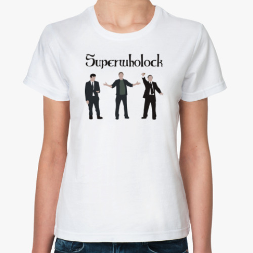 Классическая футболка Шерлок(Sherlock),Superwholock