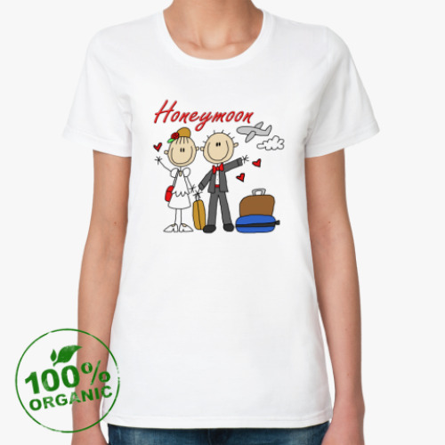 Женская футболка из органик-хлопка honey moon