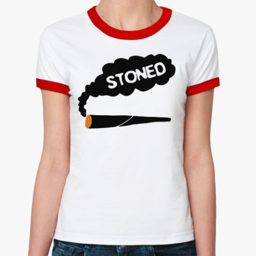 Женская футболка Ringer-T stoned