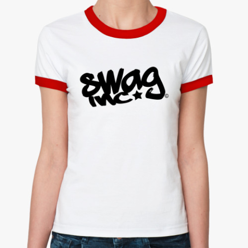 Женская футболка Ringer-T SWAG