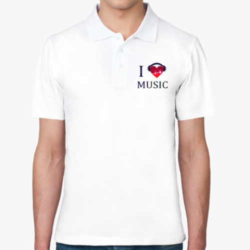 Рубашка поло С любовью к музыке