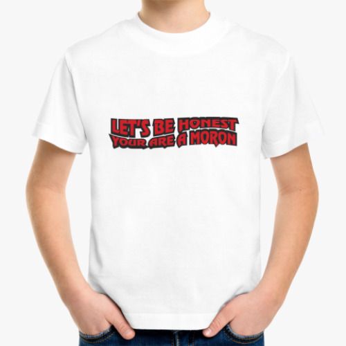 Детская футболка Let's be honest