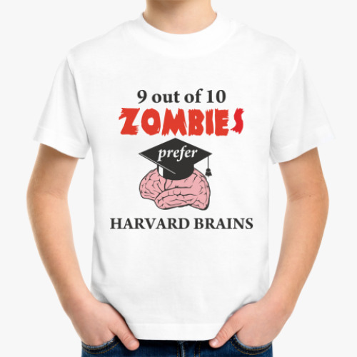 Детская футболка Harvard brains