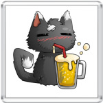 Пьющий кот
