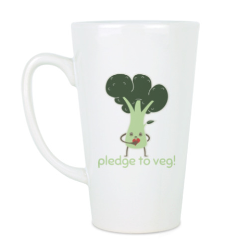 Чашка Латте Pledge to Veg