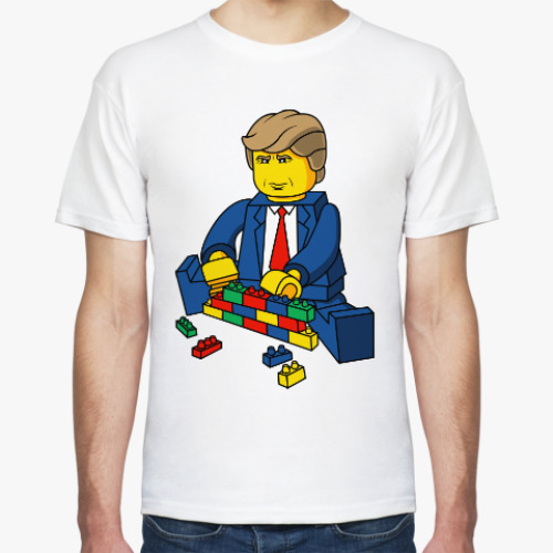 Футболка Трамп строит стену