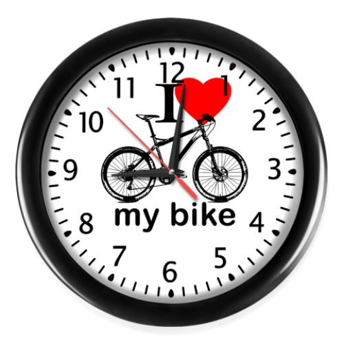 Настенные часы I Love My Bike!
