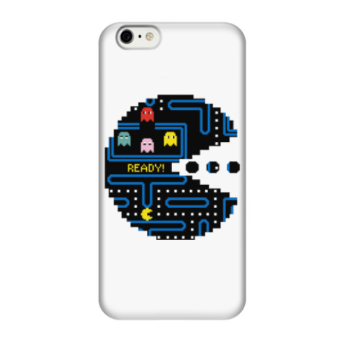 Чехол для iPhone 6/6s Pac-Man. PacMan. ПакМан. ПакМен. Pixels. Ready!