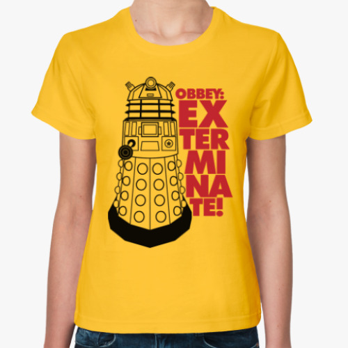 Женская футболка Obbey: Exterminate! (Daleks)