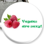Vegans badge (raspberries)