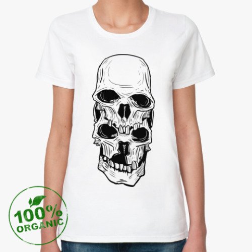 Женская футболка из органик-хлопка Skull