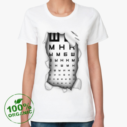 Женская футболка из органик-хлопка 'Зрение'