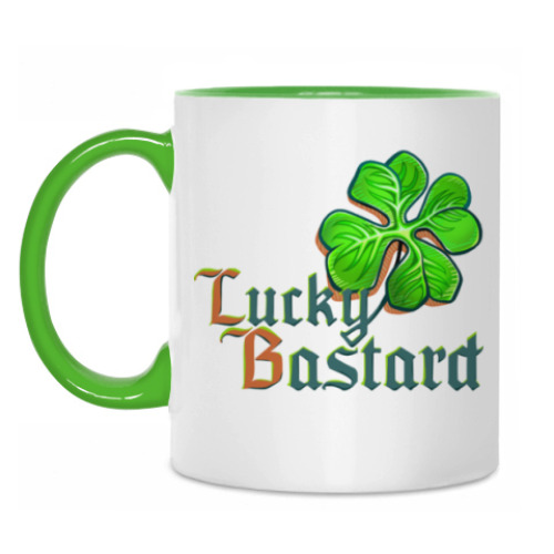 Кружка Lucky Irish bastard
