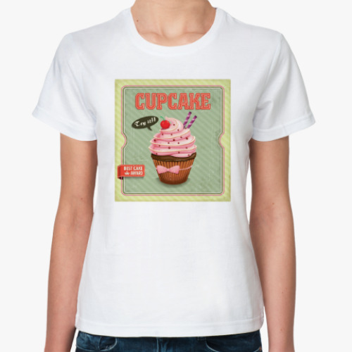 Классическая футболка Пироженое Cupcake