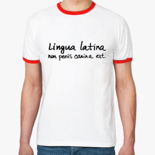 Футболка Ringer-T Lingua latina