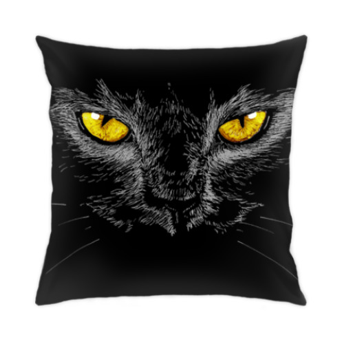 Подушка Черный кот